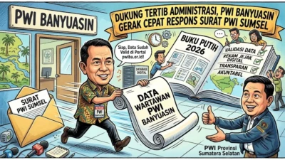 Respons Cepat Surat PWI Sumsel, PWI Banyuasin Serahkan Data Anggota untuk Buku Putih 2026