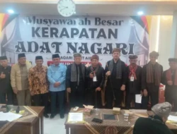 Jalani Musyawarah Pemangku Adat, Dt. Rajo Kuaso Resmi Pimpin KAN Sulit Air Periode 2026–2030