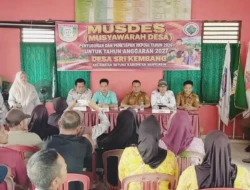 MUSDES Desa Srikembang di buka Ketua BPD